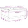 Voir la diapositive 6 : VIDAXL Jardiniere marron miel 82,5x82,5x39 cm bois massif de pin
