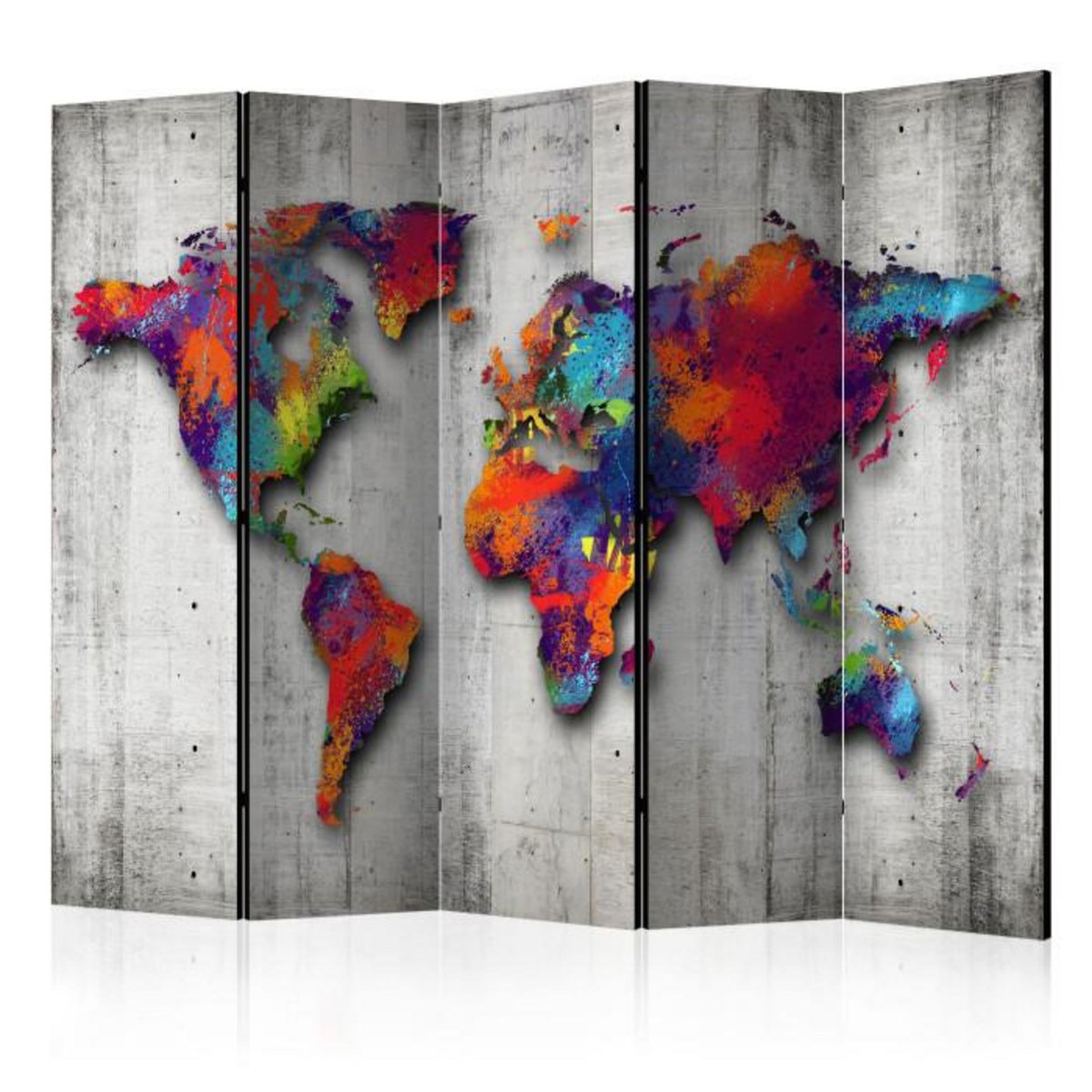 Paris Prix Paravent 5 Volets  Concrete World  172x225cm