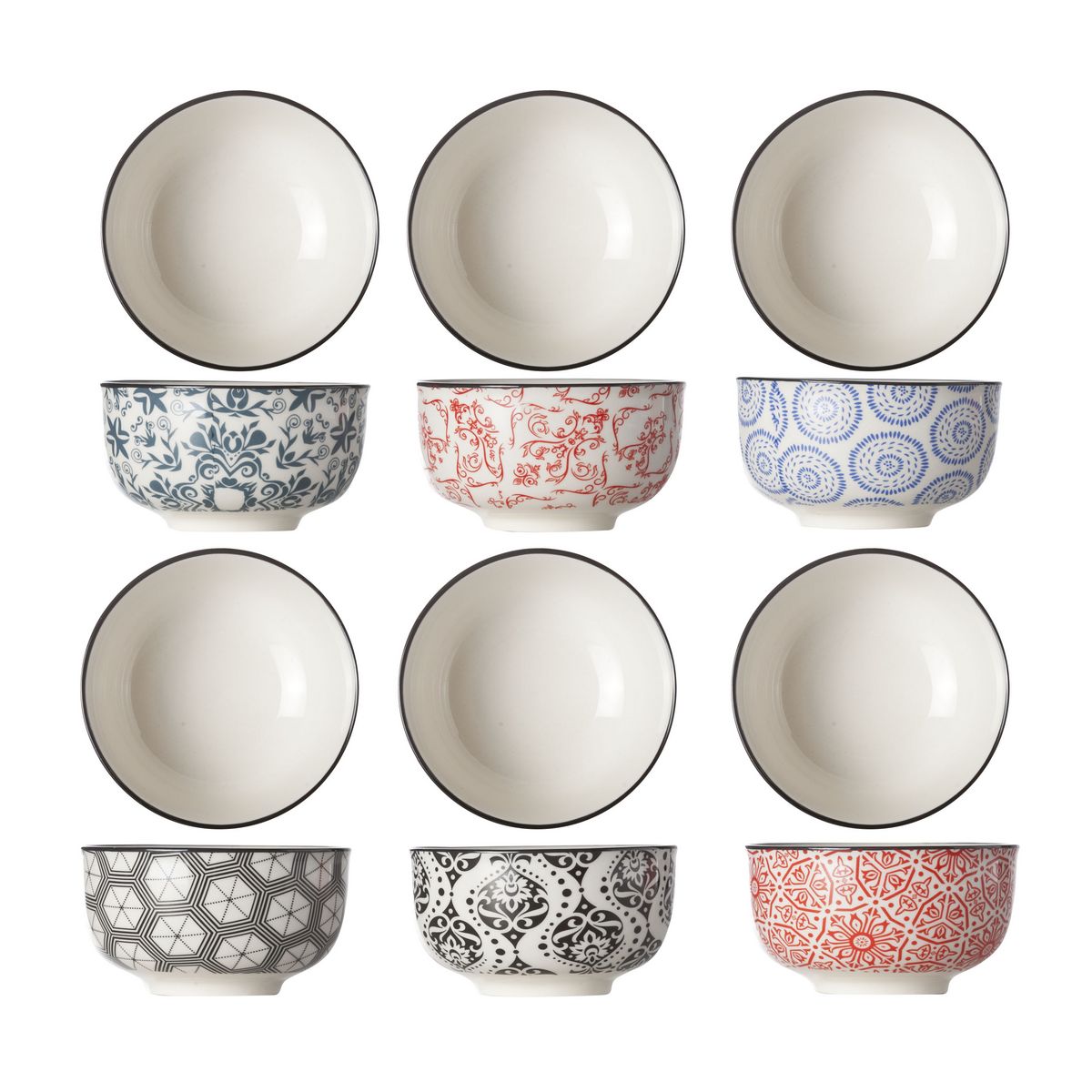 Cosy&Trendy Lot de 6 bols DELIRIO 10 cl