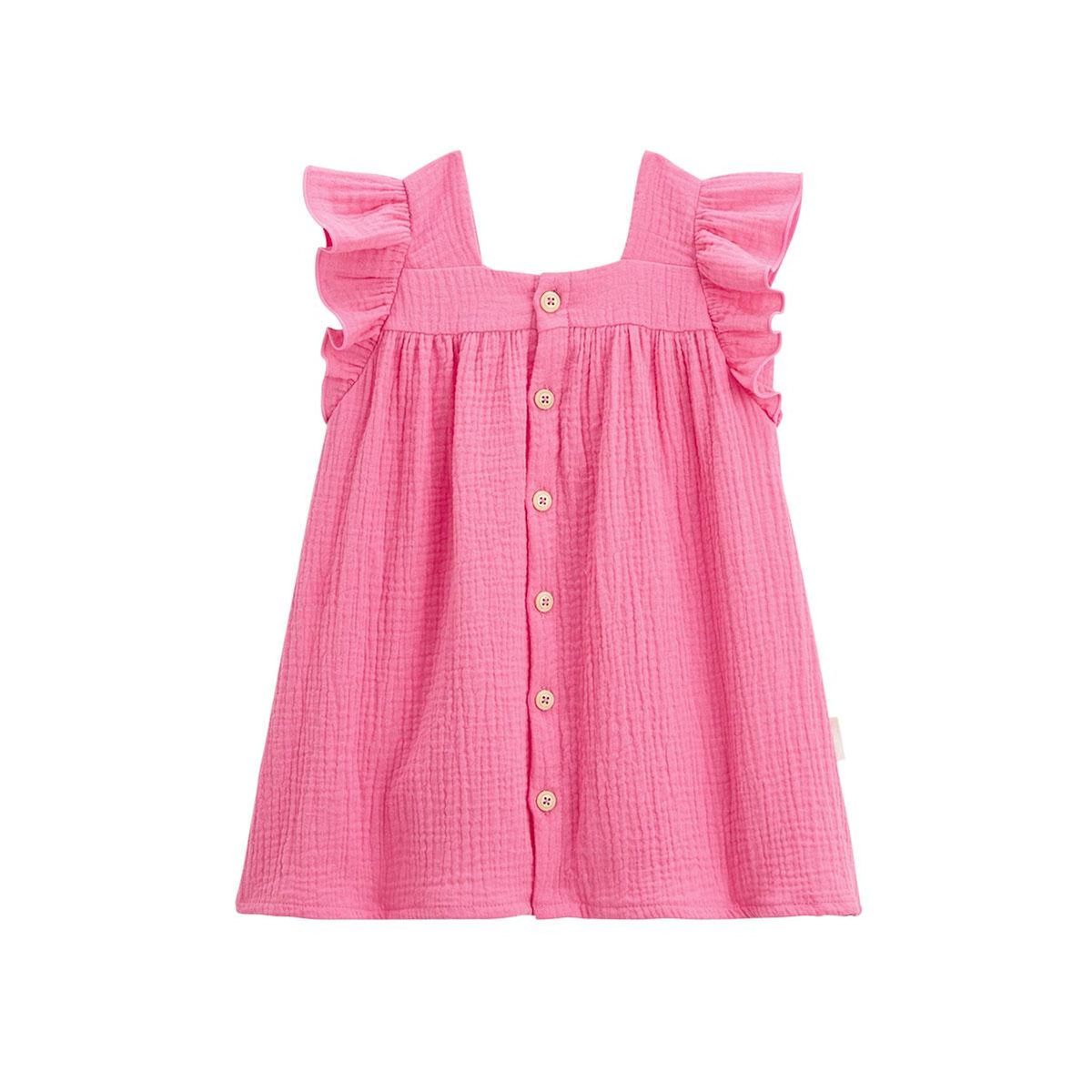 Petit Béguin Robe enfant en gaze de coton Bahamas