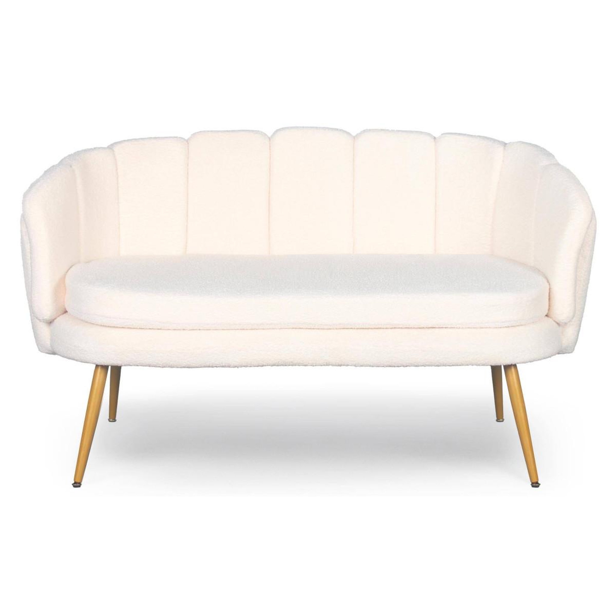 Voir la diapositive 2 : Paris Prix Canapé 2 places en bouclette  dabren  138cm beige