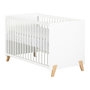 Voir la diapositive 4 : BABY PRICE  Lit bébé sommier réglable 60x120cm JOY coloris naturel  