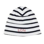 ELLE EST OU LA MER Bonnet à Rayure /Marine Garçon Bébé Elle est ou la mer Mousqua. Coloris disponibles : Blanc