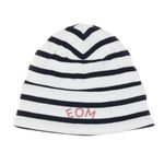 ELLE EST OU LA MER Bonnet à Rayure /Marine Garçon Bébé Elle est ou la mer Mousqua. Coloris disponibles : Blanc