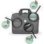 Voir la diapositive 6 : PORT DESIGNS Sacoche pour ordinateur portable 15,6 - PORT DESIGNS YOSEMITE ECO - Gris (62% de matériaux recyclés)