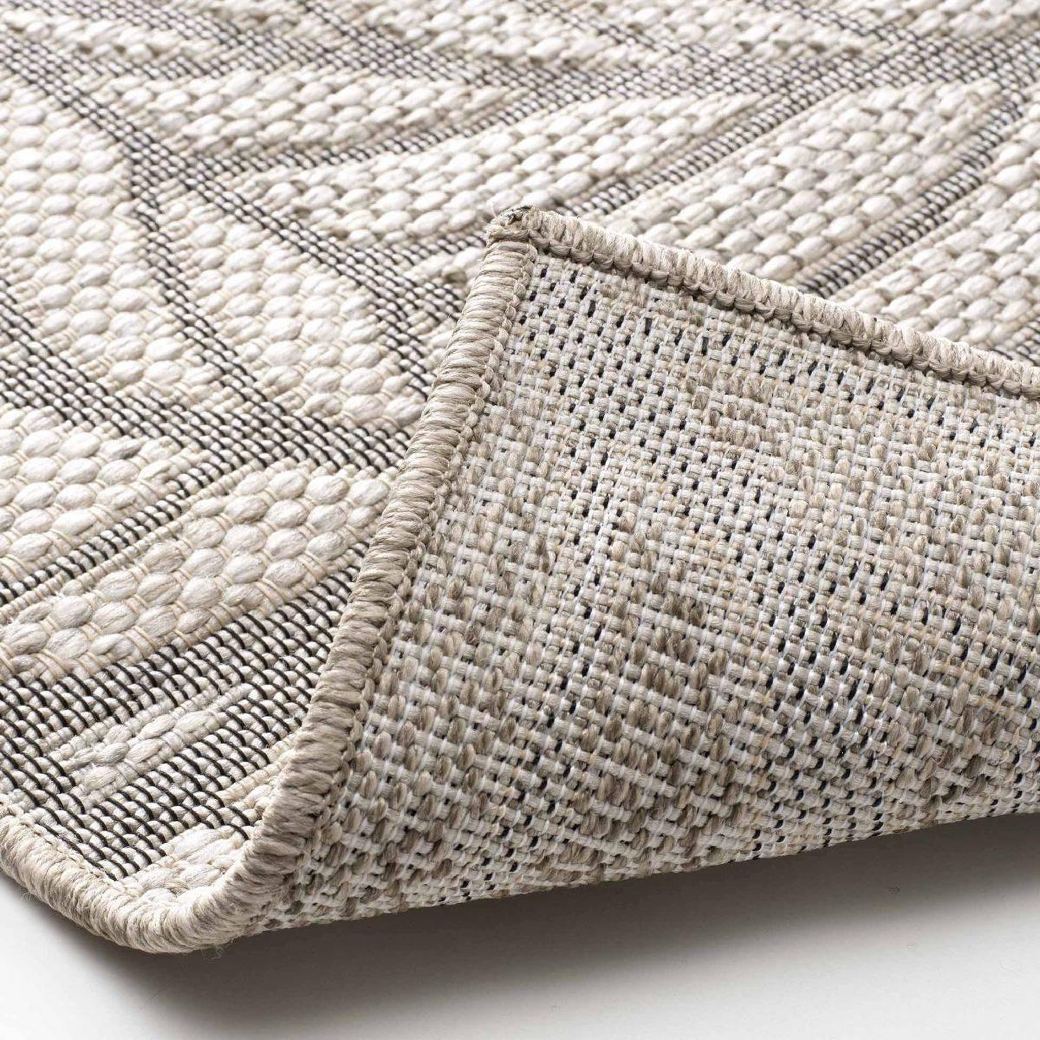 Voir la diapositive 2 : Douceur d'Intérieur Tapis déco tissé  vitalis  120x170cm naturel