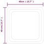 Voir la diapositive 5 : VIDAXL Miroir de salle de bain a LED 40x40 cm