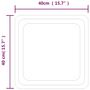 Voir la diapositive 5 : VIDAXL Miroir de salle de bain a LED 40x40 cm