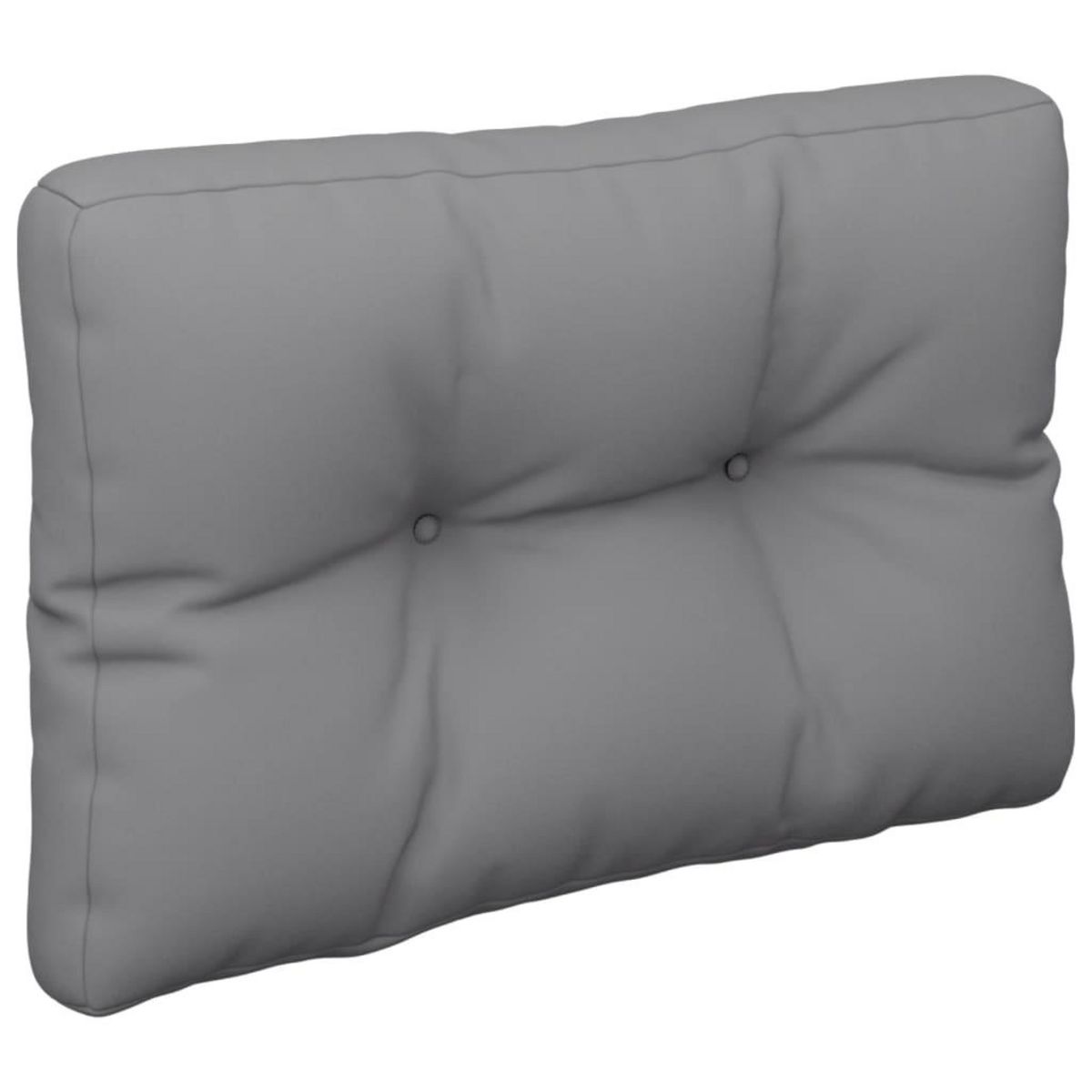 VIDAXL Coussin de palette gris 50x40x12 cm tissu