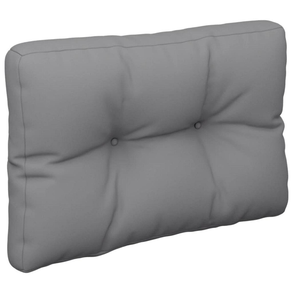 VIDAXL Coussin de palette gris 50x40x12 cm tissu