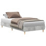 Voir la diapositive 2 : VIDAXL Cadre de lit sans matelas gris beton 100x200 cm bois ingenierie