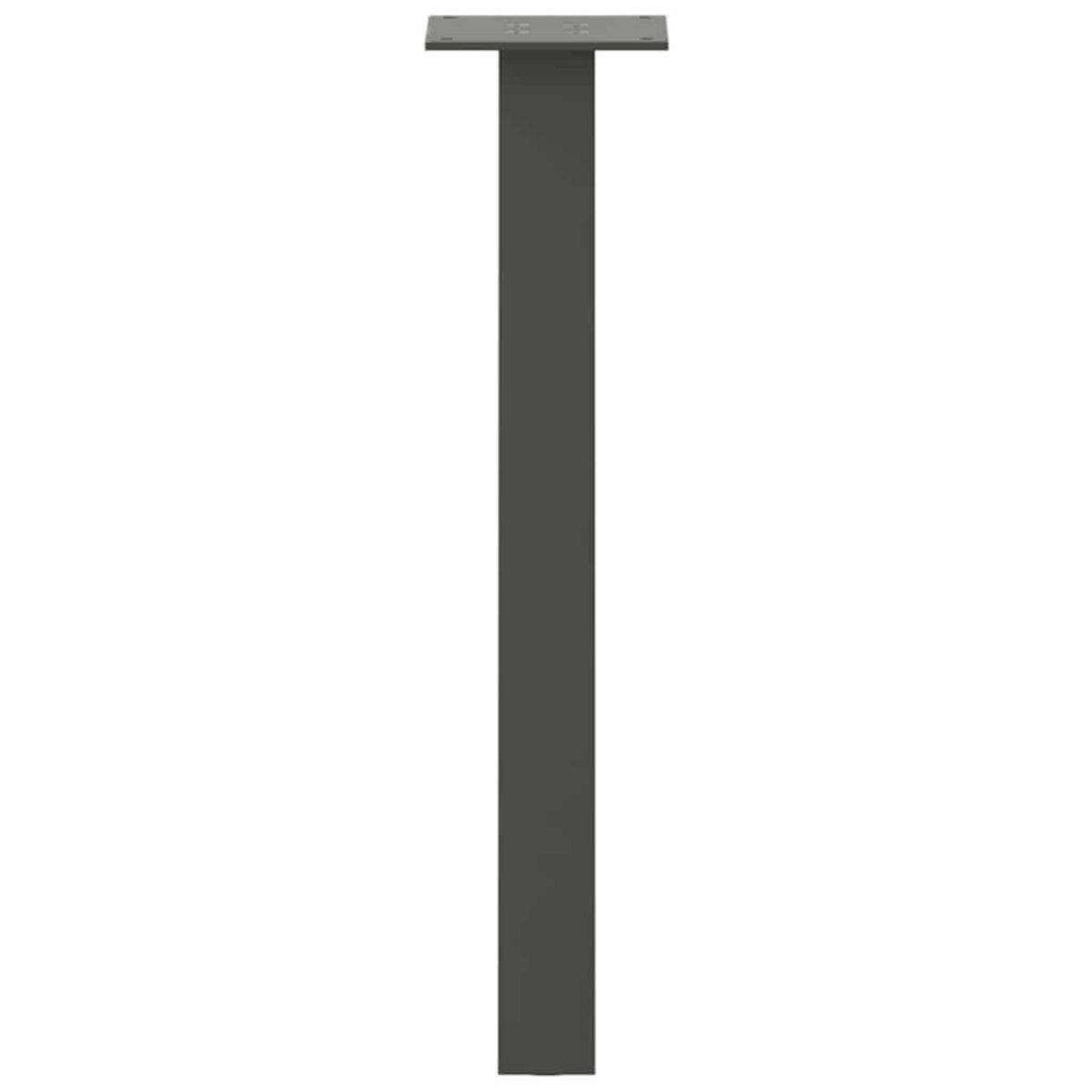 VIDAXL Pieds de table basse 4 pcs anthracite 30 cm acier