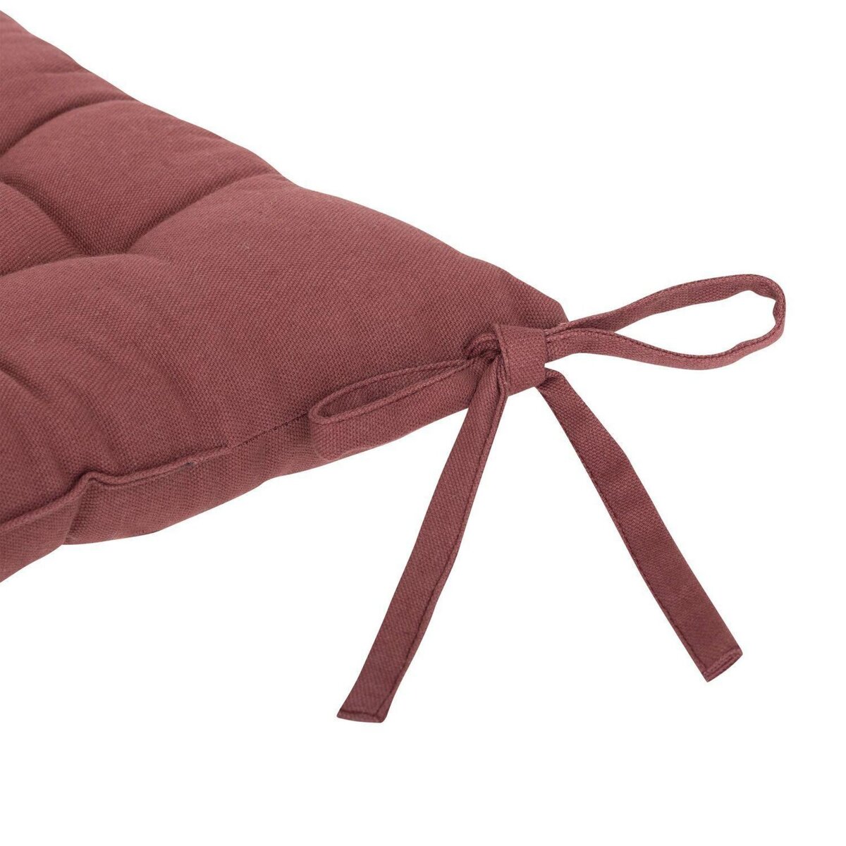 ATMOSPHERA Lot de 2 galettes de chaise ANJALI - 38 x 38 cm - Prune