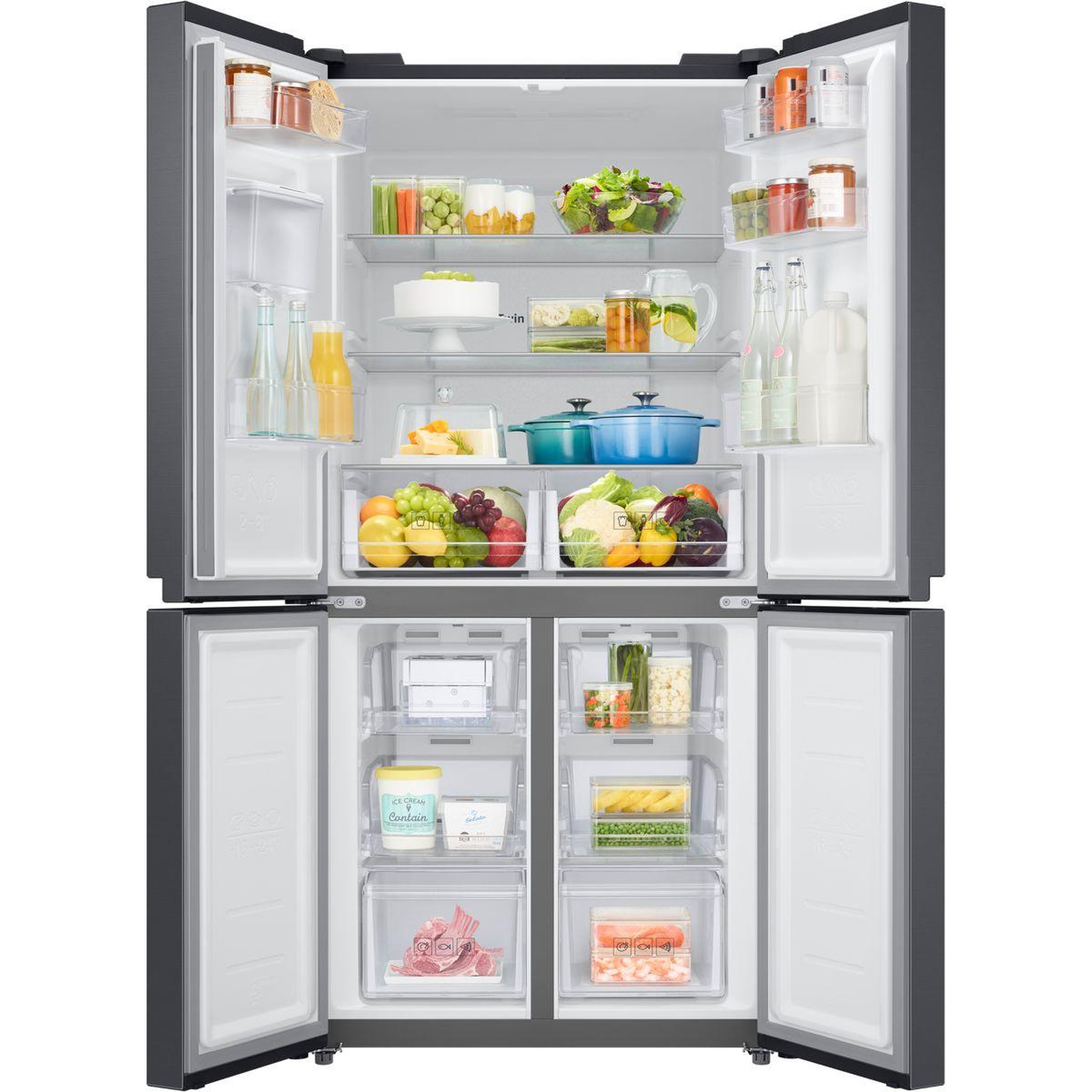 Voir la diapositive 2 : Samsung Réfrigérateur multi portes rf48a401eb4