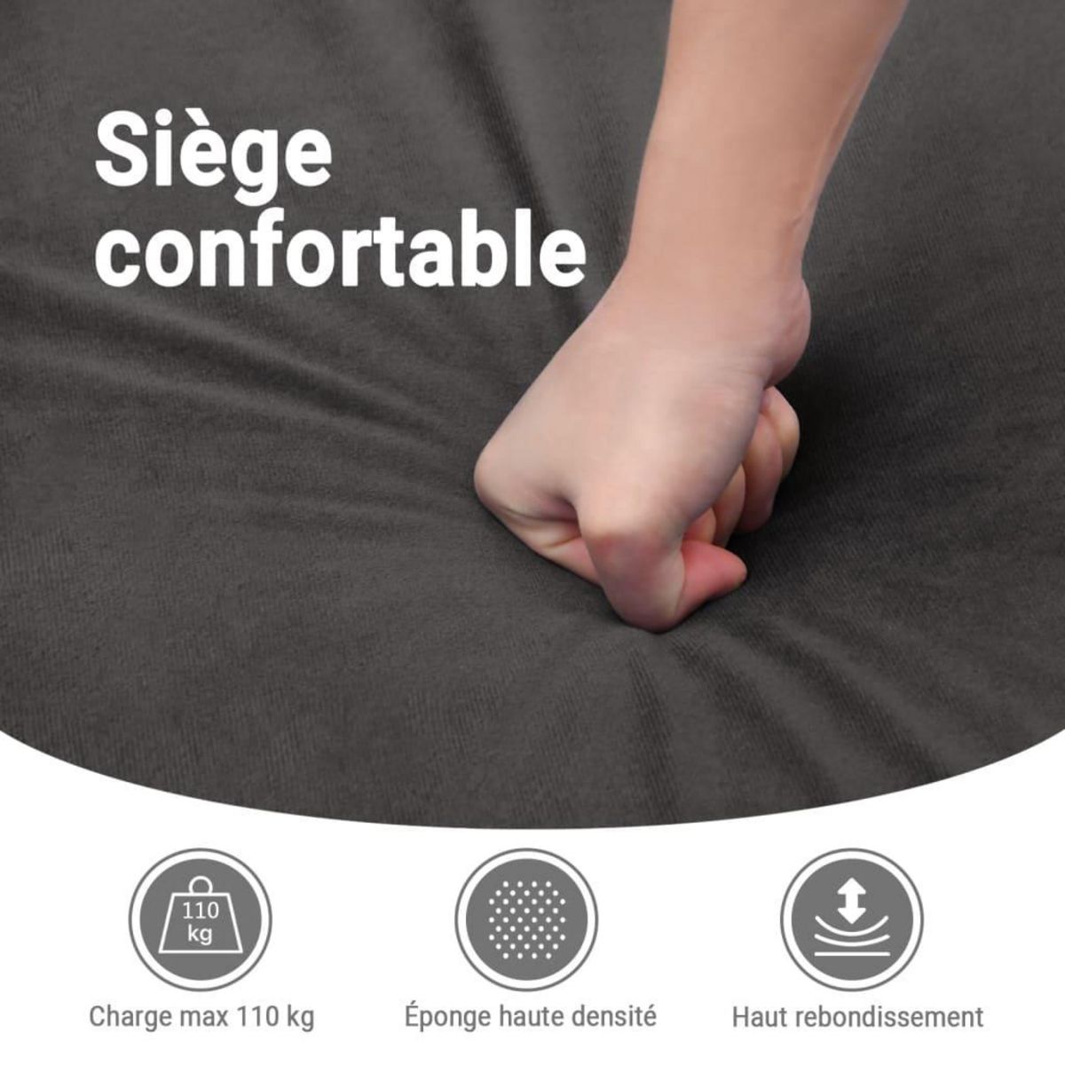 VIDAXL Fauteuil inclinable de massage electrique jaune velours