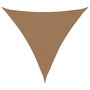 Voir la diapositive 2 : VIDAXL Voile d'ombrage 160 g/m^2 Taupe 4,5x4,5x4,5 m PEHD