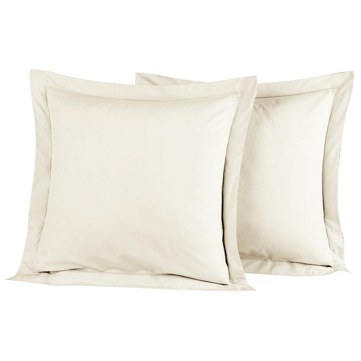 Sensei Maison Lot de 2 taies d'oreiller en percale de coton SOFT PERCALE
