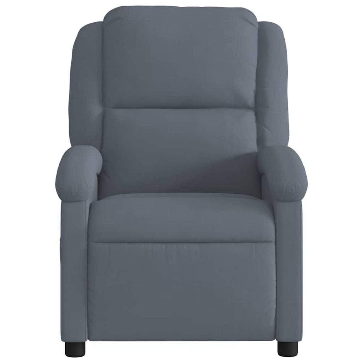 VIDAXL Fauteuil de massage inclinable gris fonce velours