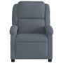Voir la diapositive 5 : VIDAXL Fauteuil de massage inclinable gris fonce velours