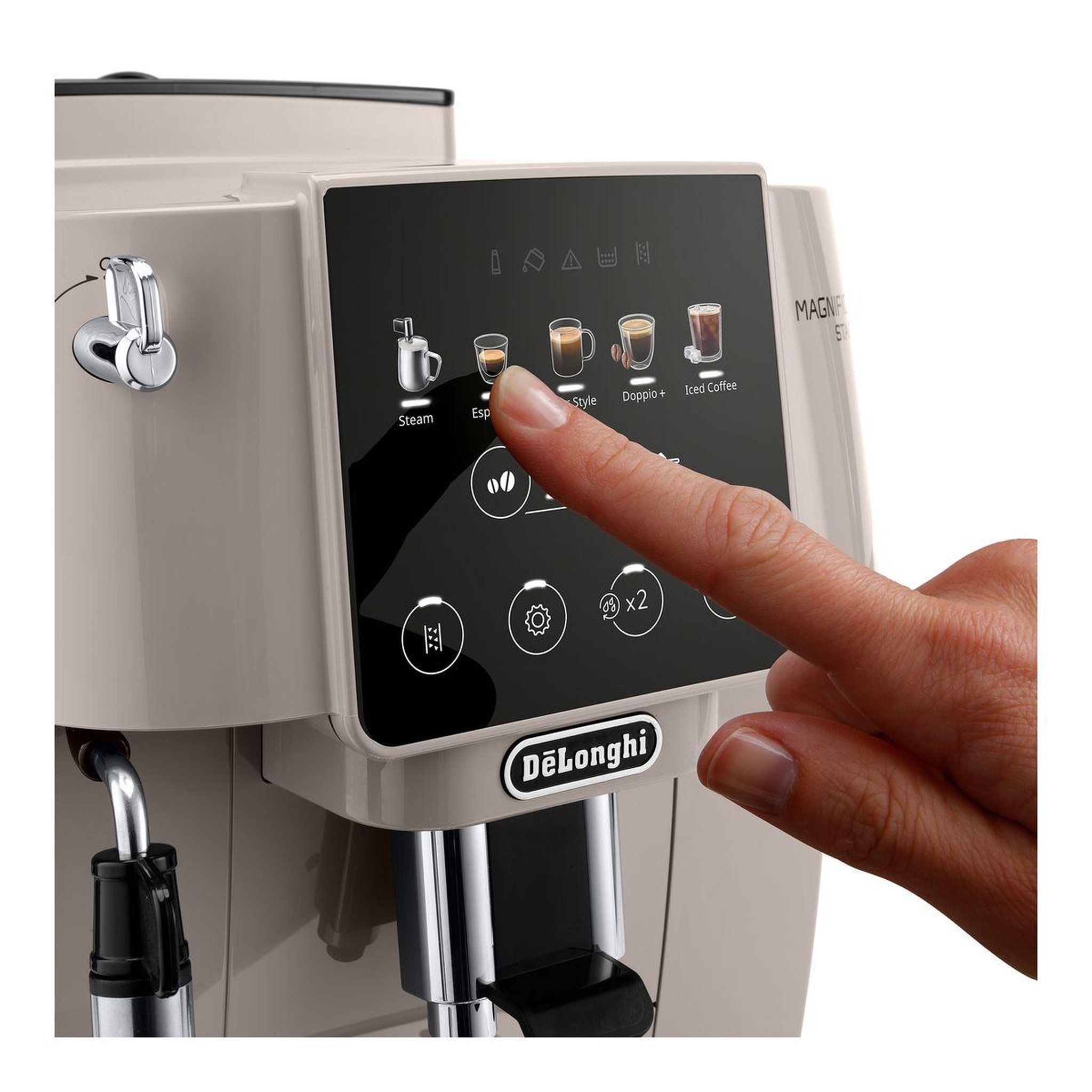 Voir la diapositive 4 : DELONGHI Expresso broyeur magnifica start color feb2252.bg beige