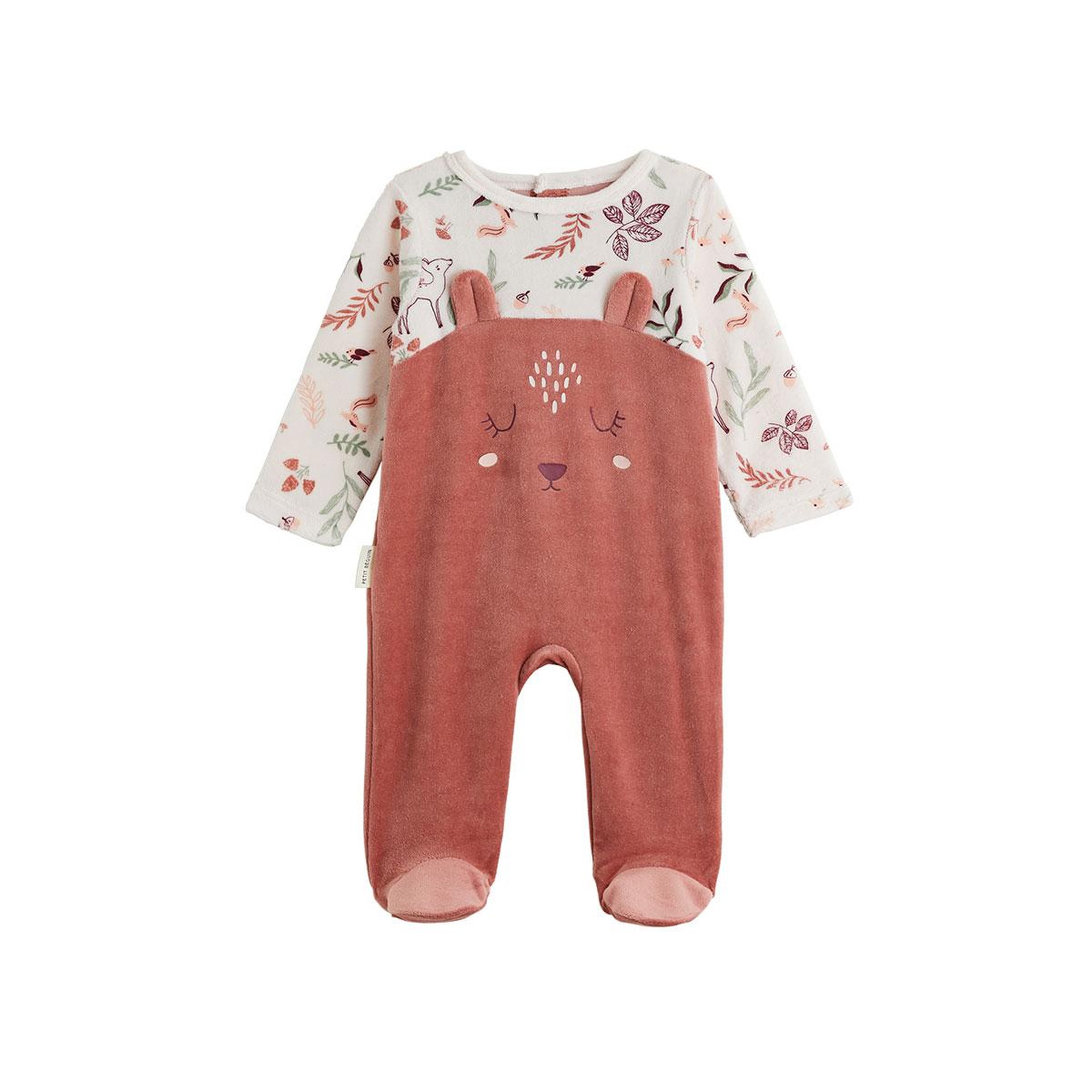 Voir la diapositive 1 : Petit BÃ©guin Pyjama bébé en velours evie