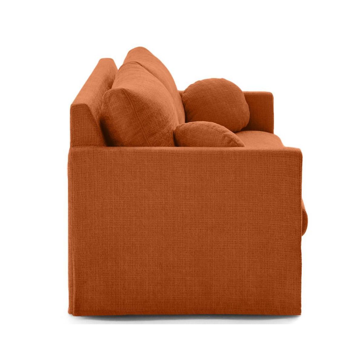 LISA DESIGN Serena - canapé droit déhoussable 3 places en velours texturé