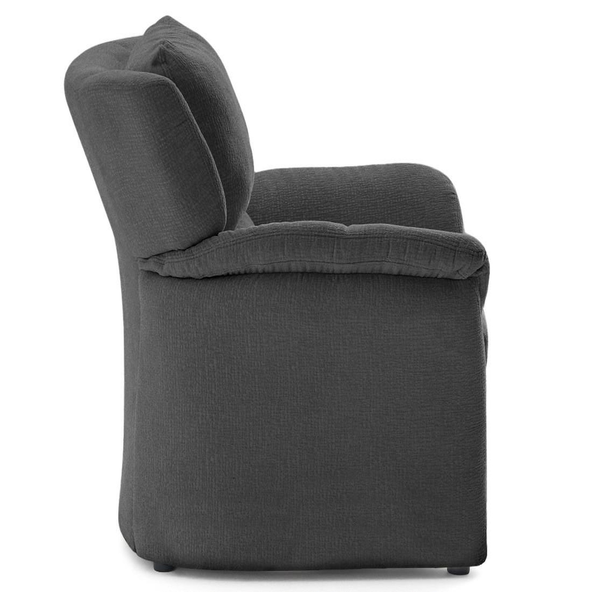 Voir la diapositive 5 : LISA DESIGN Bastille - fauteuil en tissu velours relief