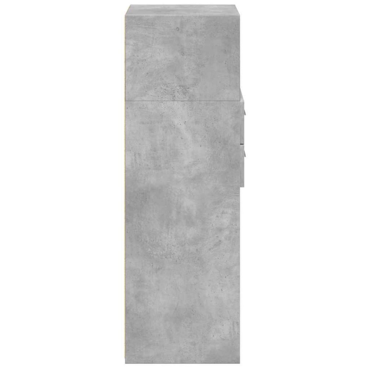 VIDAXL Buffet haut gris beton 40x42,5x124 cm bois d'ingenierie