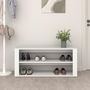 Voir la diapositive 3 : VIDAXL Etagere a chaussures Blanc 100x35x45 cm Bois d'ingenierie