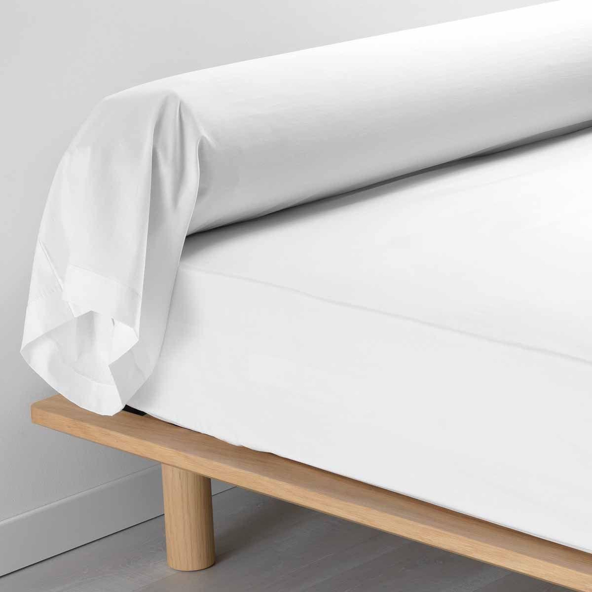 Douceur d'Intérieur Taie de traversin  percaline  85x185cm blanc