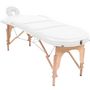 Voir la diapositive 2 : VIDAXL Table de massage pliable 4 cm d'epaisseur et 2 traversins Blanc