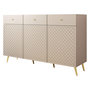 Voir la diapositive 1 : BEST MOBILIER Sorolla - buffet bas - 3 portes et 3 tiroirs - 150 cm