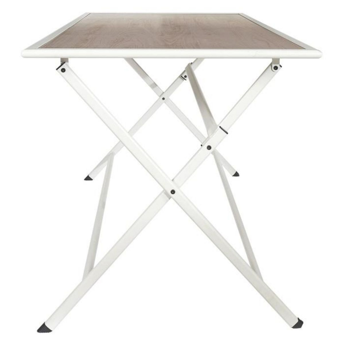 Paris Prix Table de Jardin Pliable  Barcelone  110cm Blanc & Naturel