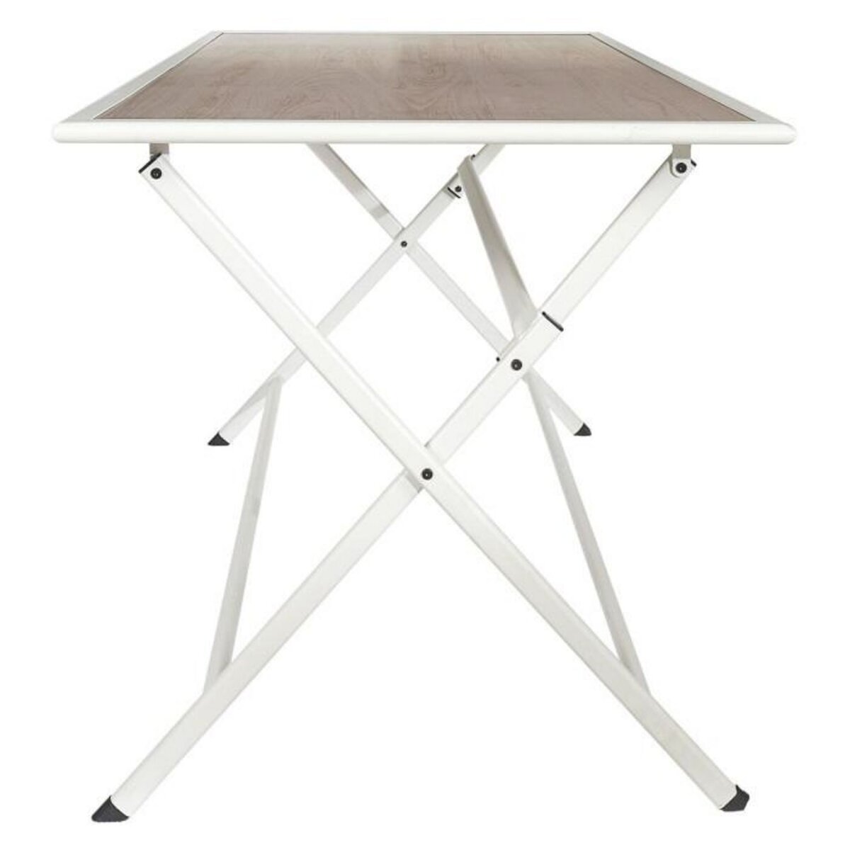 Paris Prix Table de Jardin Pliable  Barcelone  110cm Blanc & Naturel