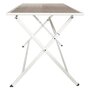 Voir la diapositive 3 : Paris Prix Table de Jardin Pliable  Barcelone  110cm Blanc & Naturel