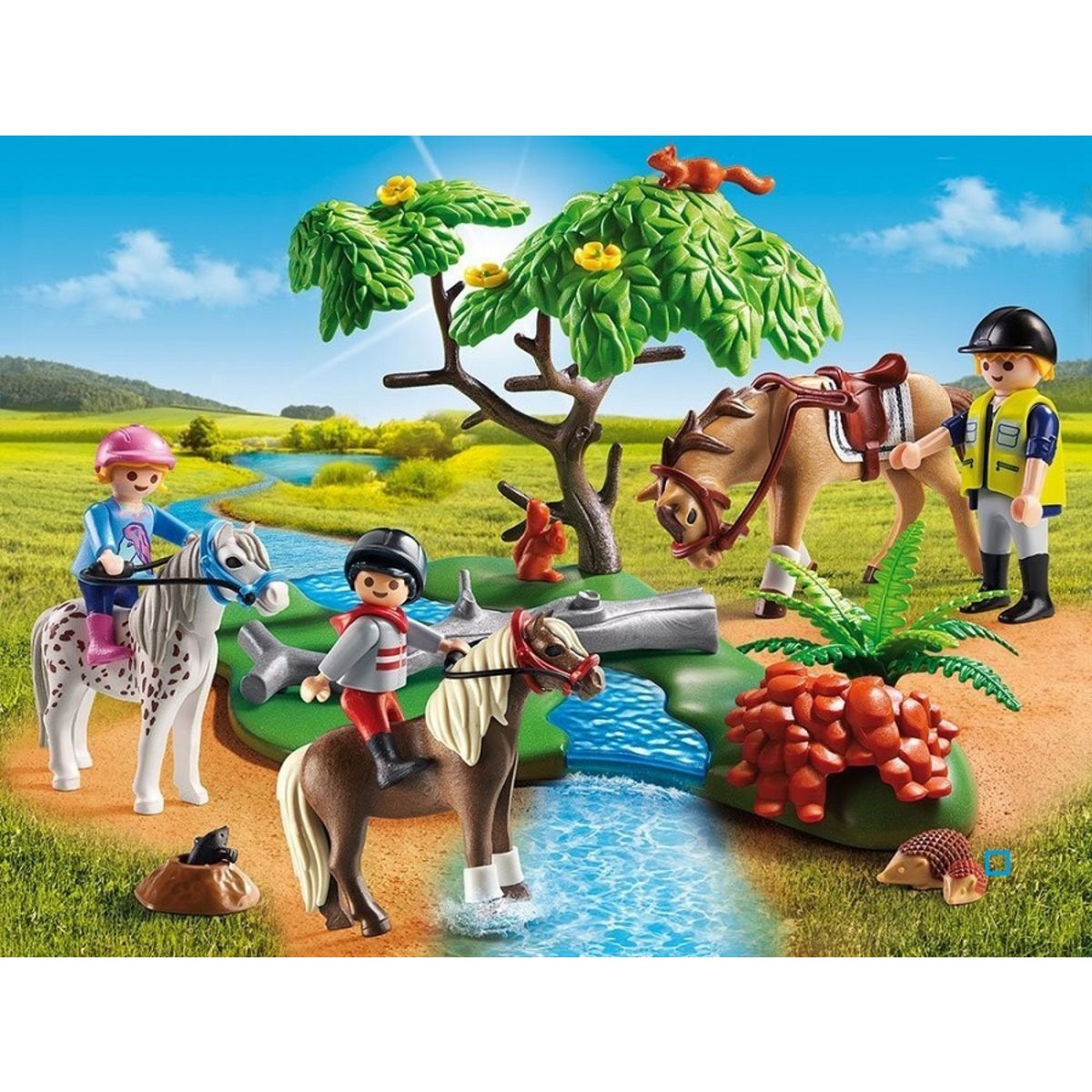 PLAYMOBIL 6947 - Country - Cavaliers avec poneys et cheval