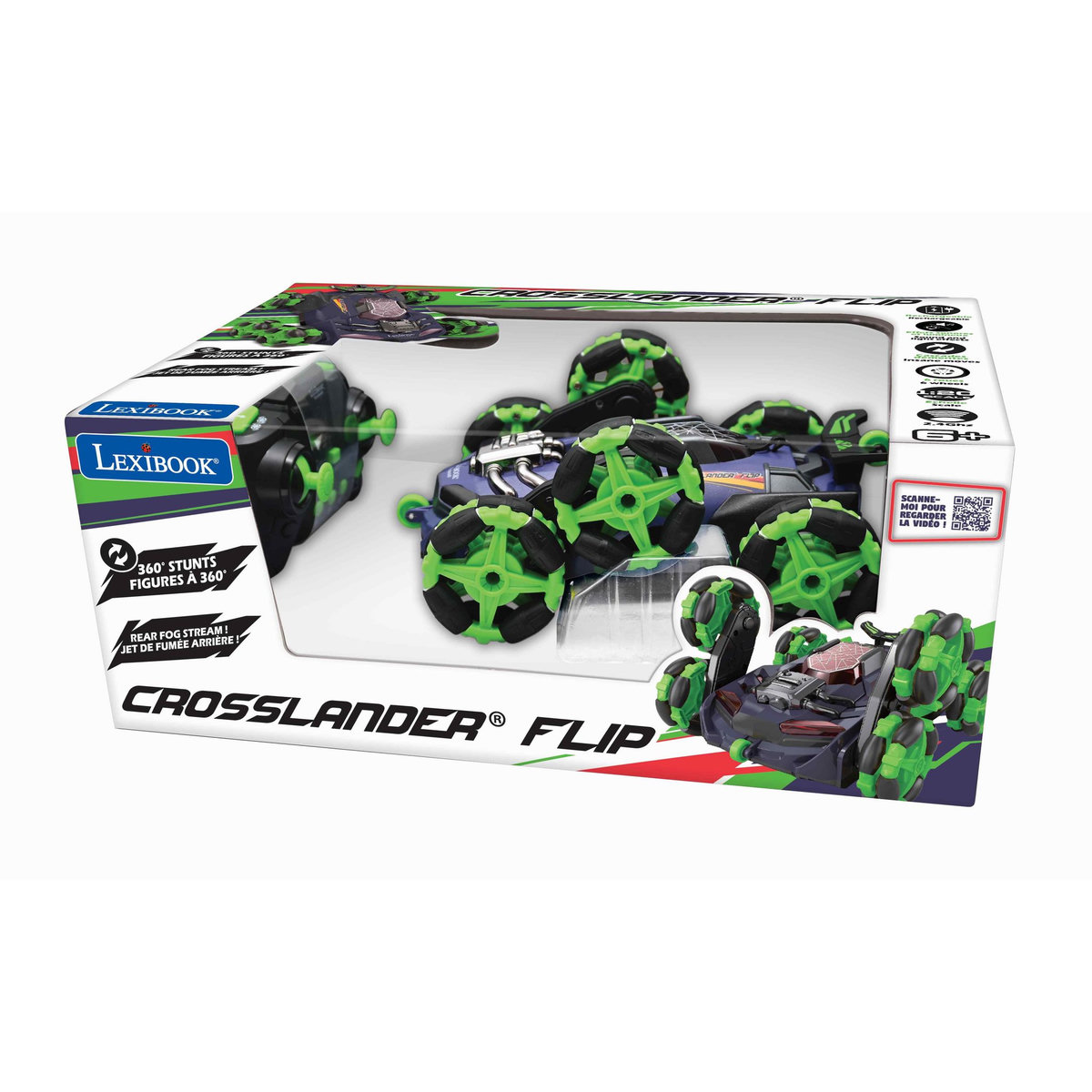 Lexibook Crosslander Flip 6 roues, figures à 360°