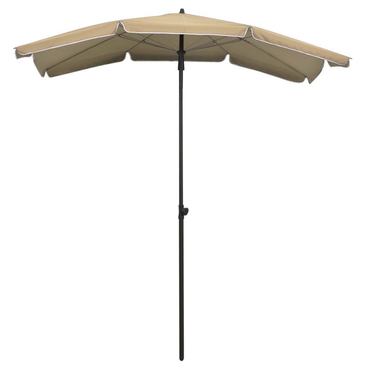 VIDAXL Parasol de jardin avec mat 200x130 cm taupe