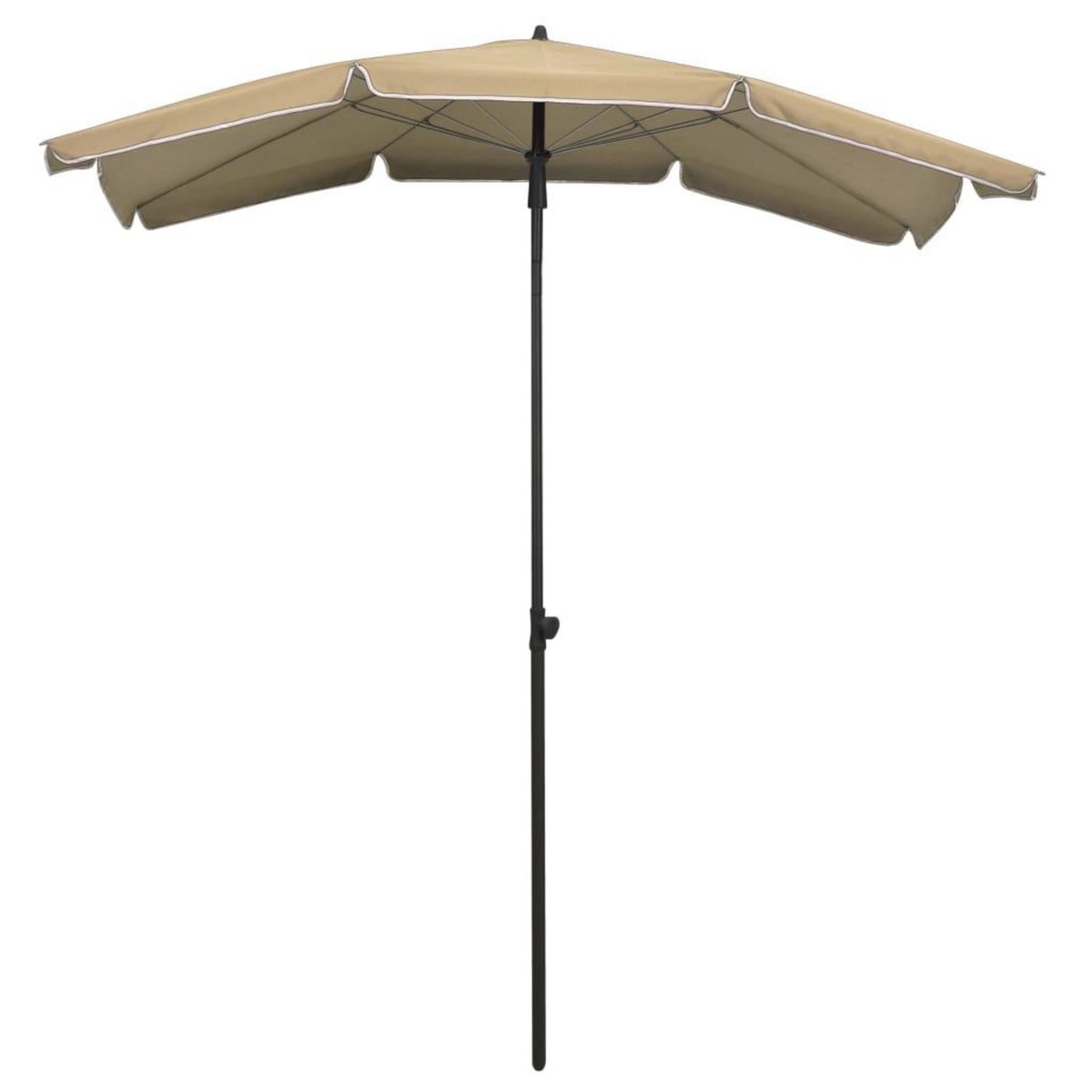 VIDAXL Parasol de jardin avec mat 200x130 cm taupe