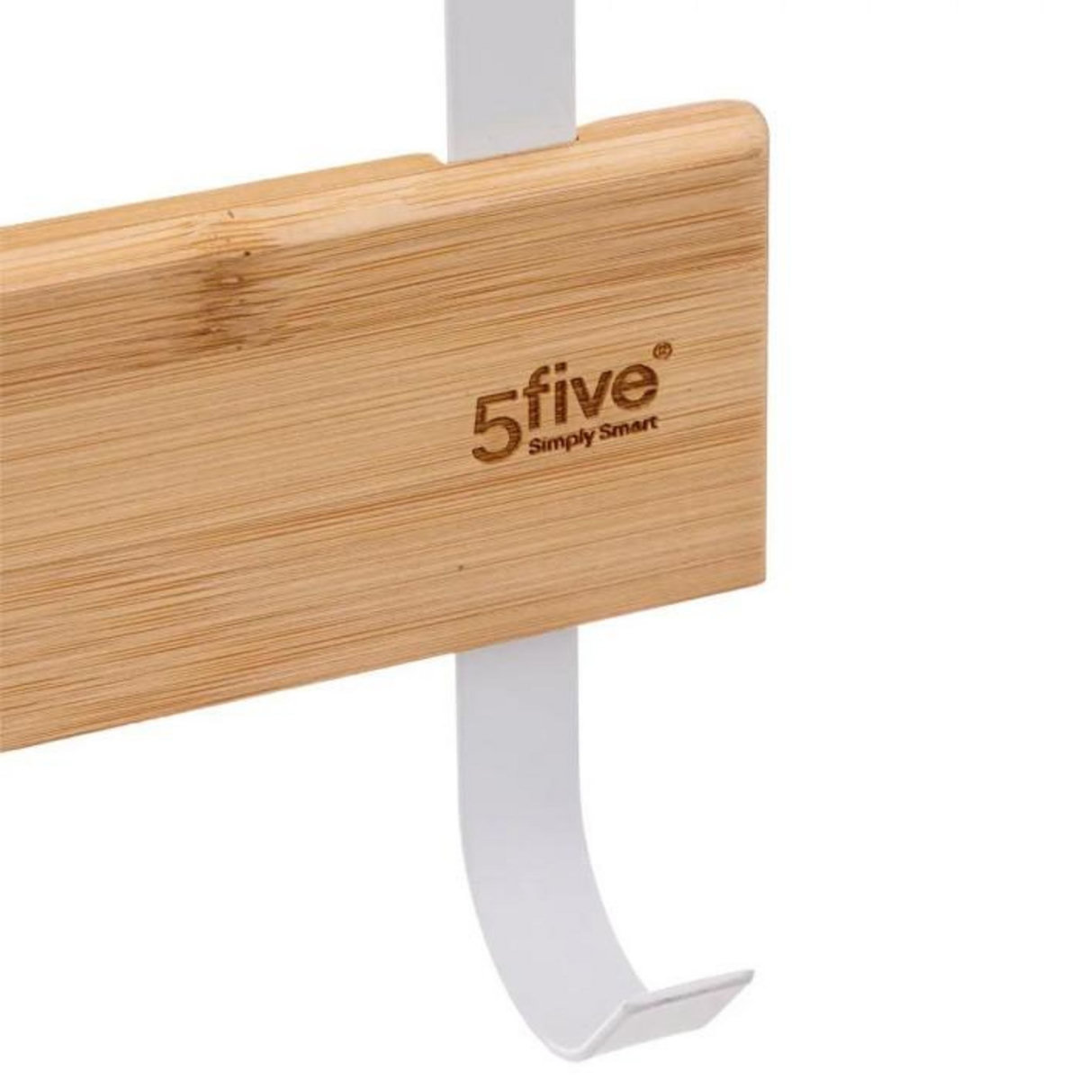 FIVE Porte-Serviettes en Bambou  Natureo  40cm Blanc