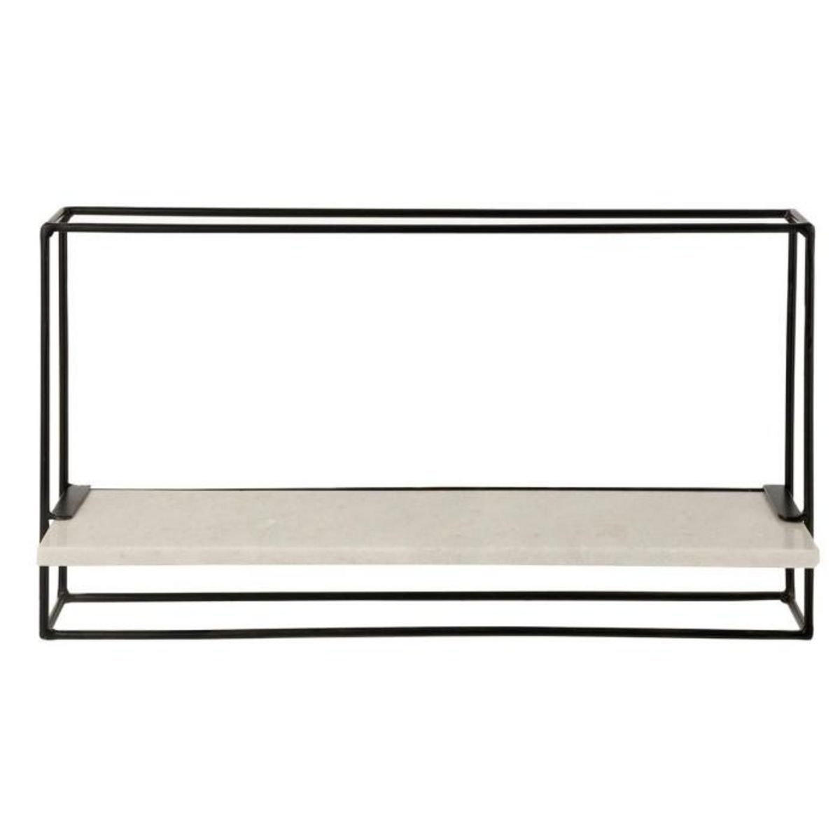 Paris Prix Étagère Murale  1 Plateau  65cm Noir & Blanc