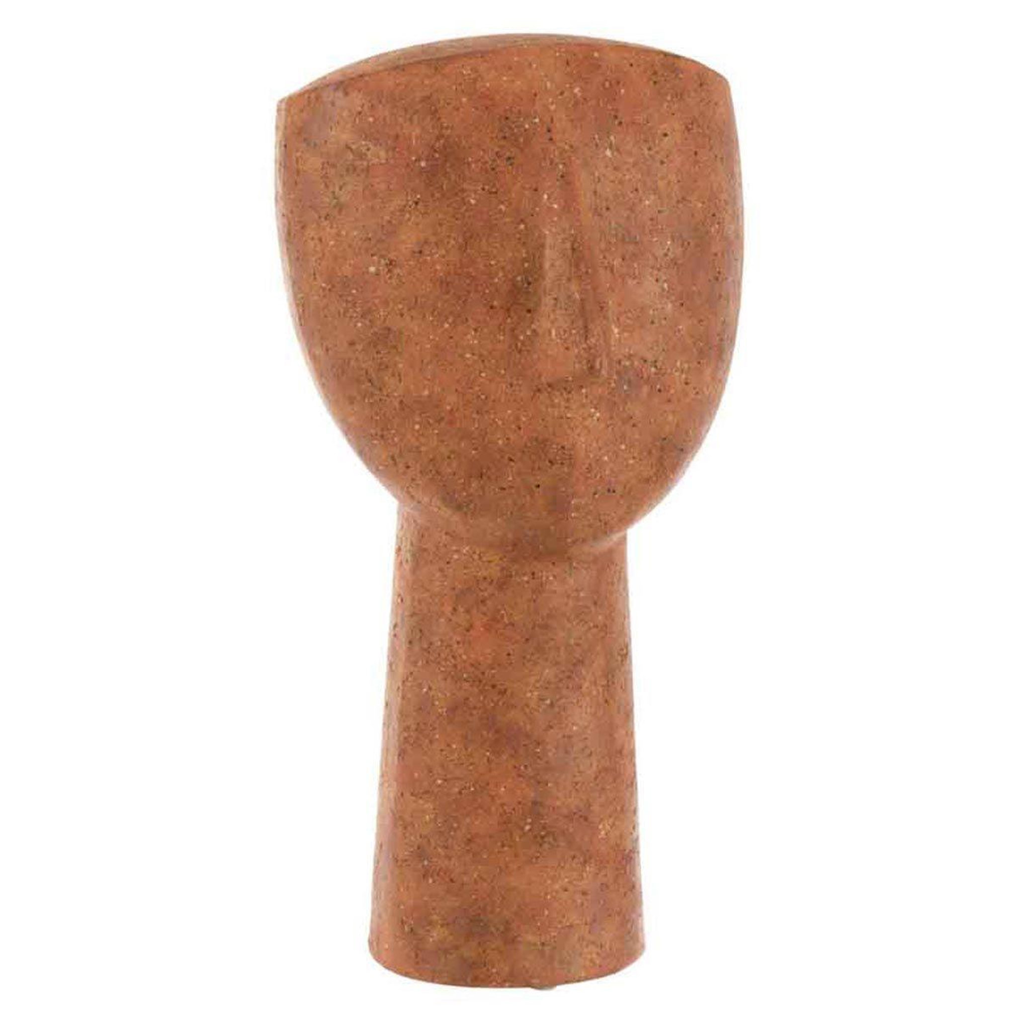 J-LINE Statuette déco  personnage léa  40cm terracotta