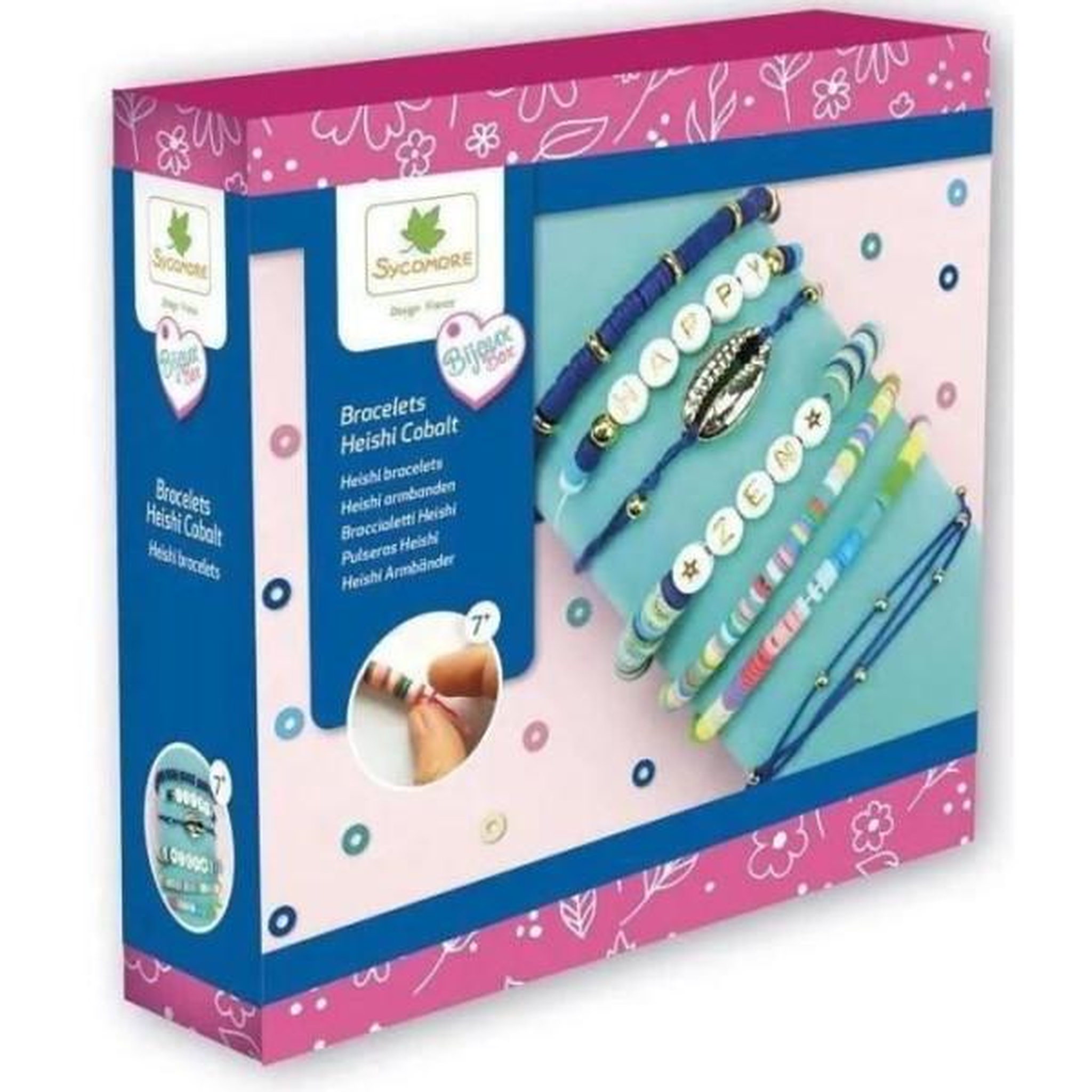 SYCOMORE SYCOMORE - CRÉE 7 BRACELETS HEISHI COBALT