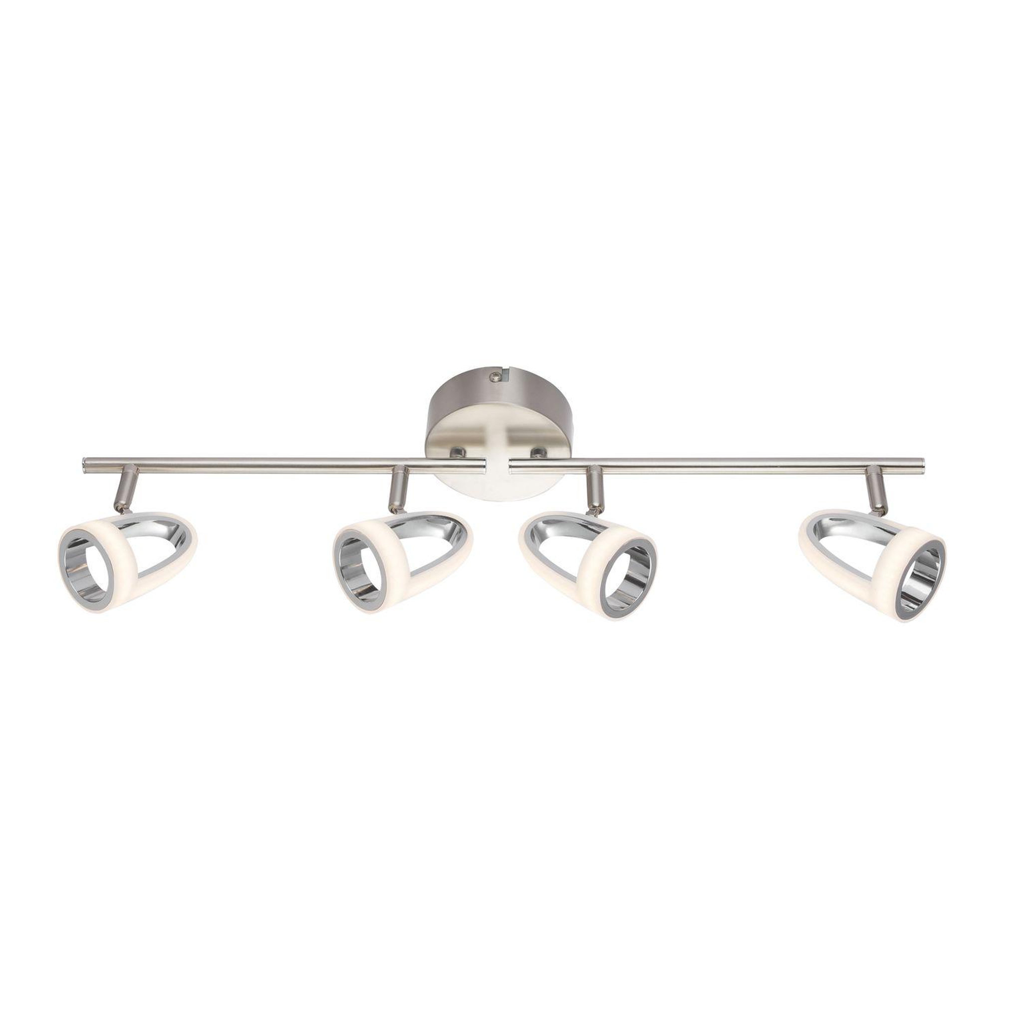GLOBO Plafonnier led design rodrik - argent mat