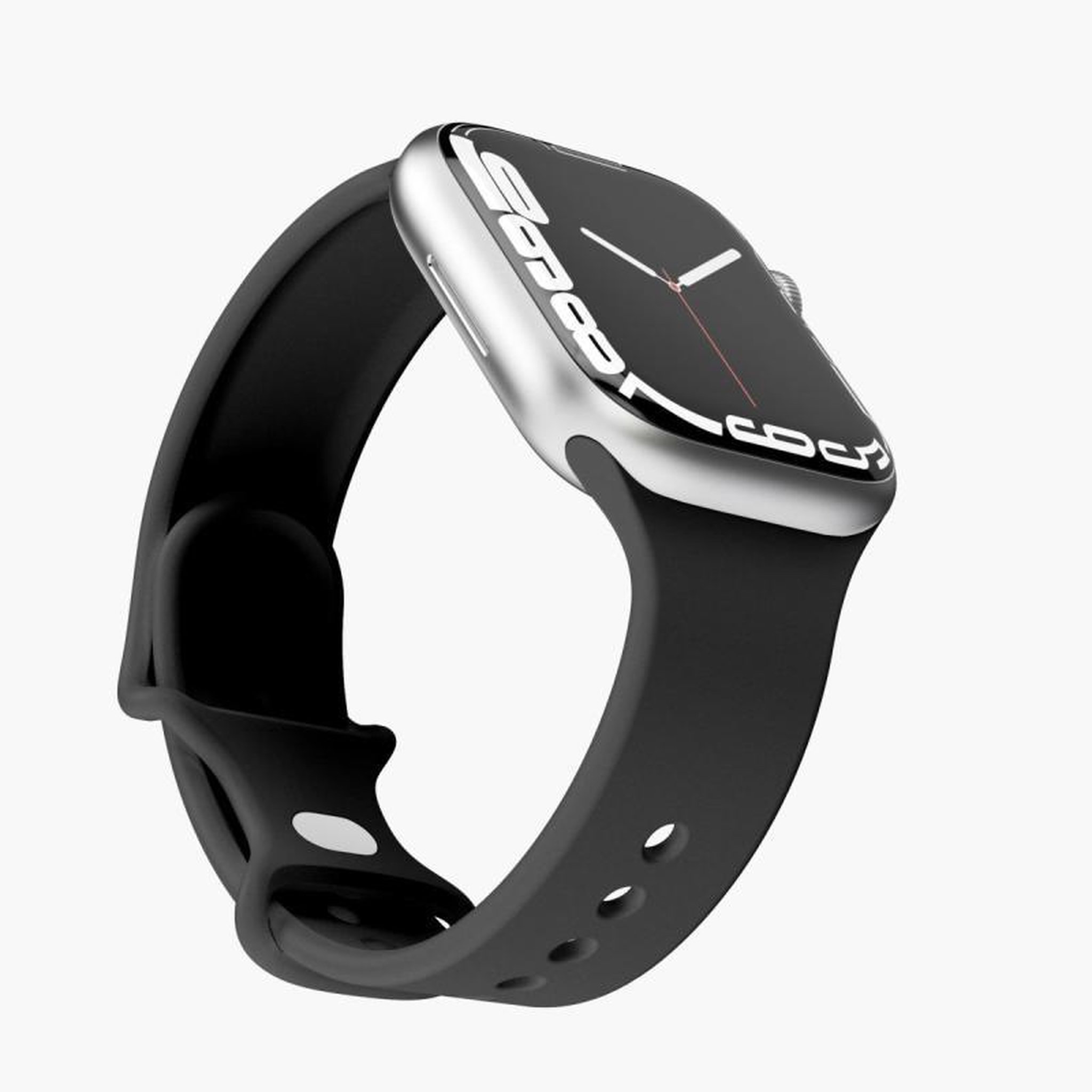 Voir la diapositive 2 : VONMAHLEN VonMählen Watchstrap for Apple Silicone Loop Case 1 Band One black Schwarz (AWS00002)