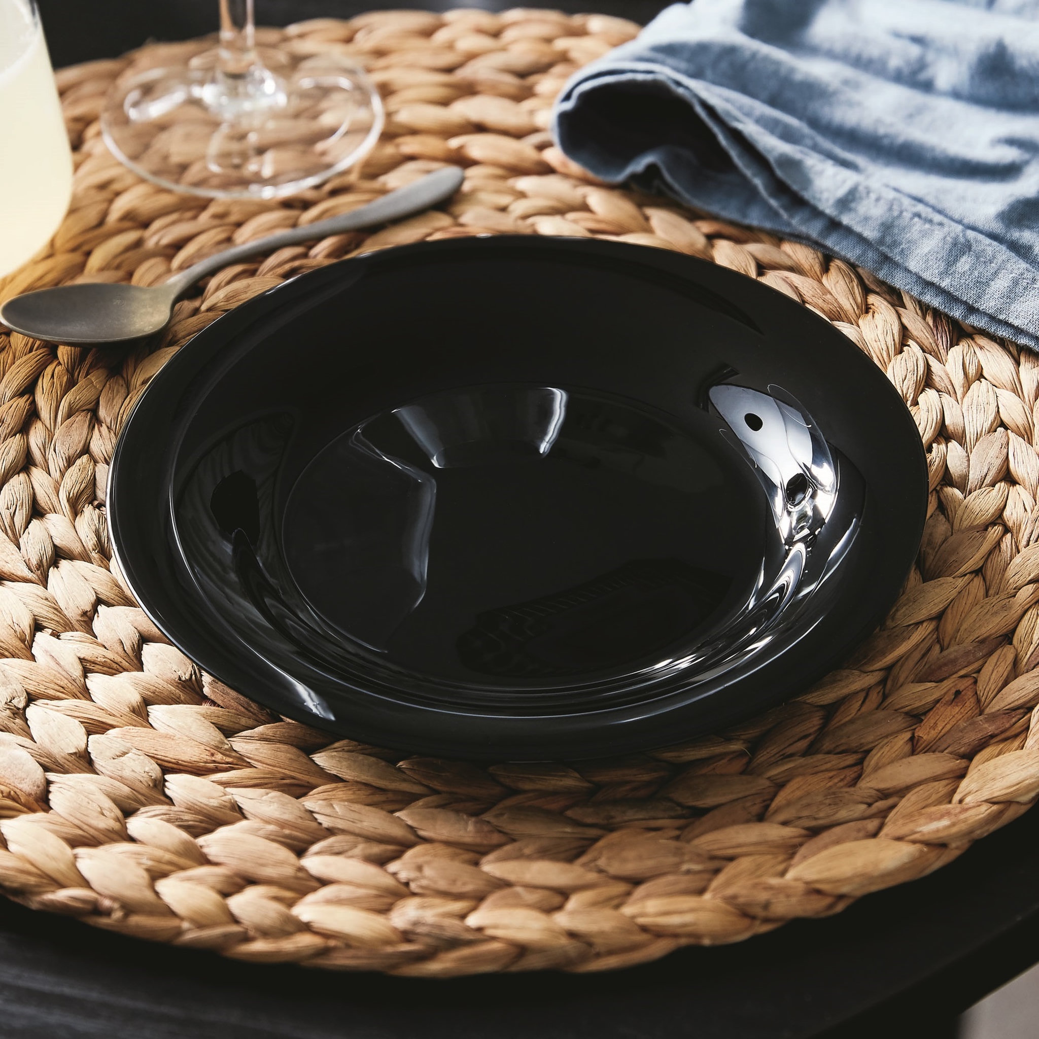 Voir la diapositive 3 : LUMINARC Lot de 12 assiettes à dessert noir VIDIRIS 19.6 cm