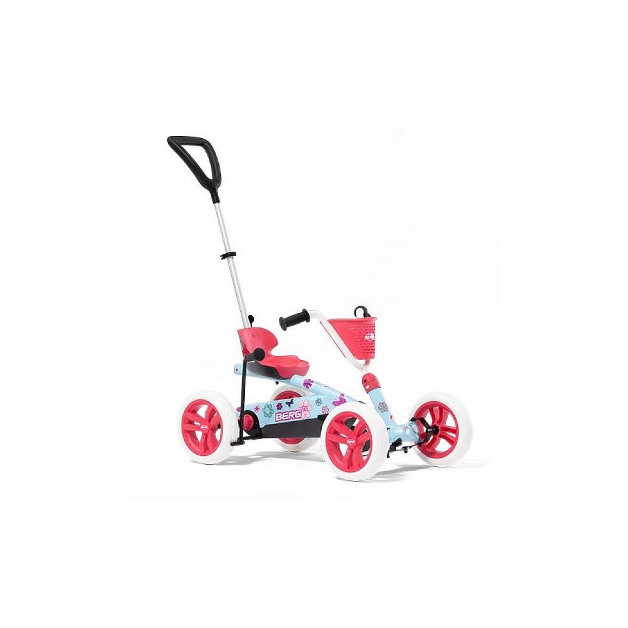 Voir la diapositive 1 : Berg Kart à pédales Buzzy Bloom 2 en 1 avec barre de poussée