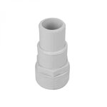 LINXOR Adaptateur à visser 1-1/2 - emboîter Diam 32/38 mm pour tuyau flottant de piscine - Blanc