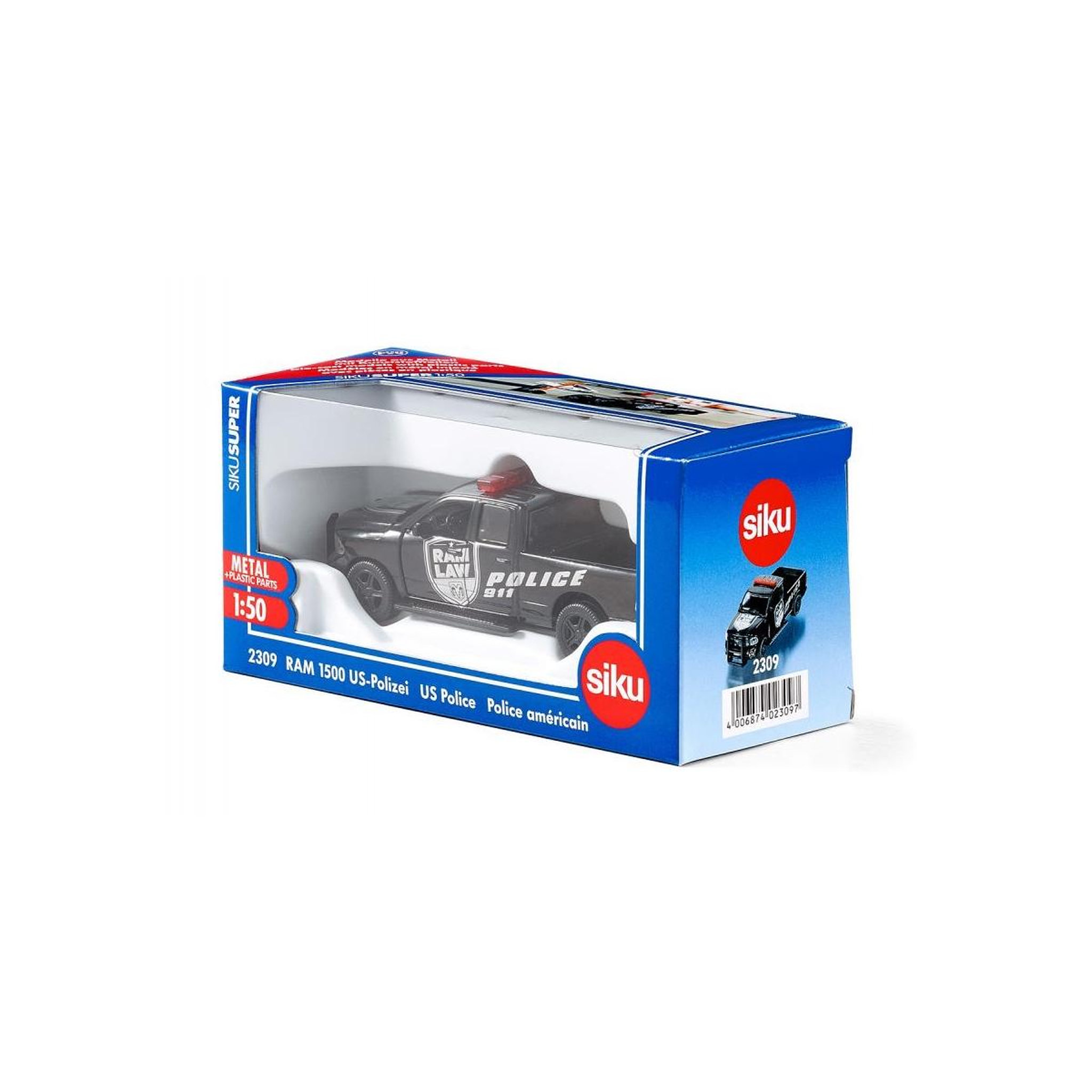 Voir la diapositive 2 : Siku Dodge RAM 1500 Police americaine