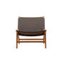 Voir la diapositive 5 : Paris Prix Fauteuil Design en Teck  Rike  80cm Marron